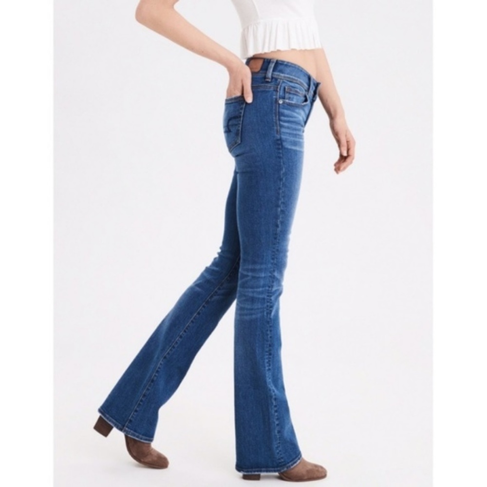 American Eagle  Dark Wash Stretch Slim Boot Size 2 - Picture 7 of 8